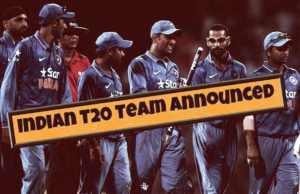 indian t20 team announced