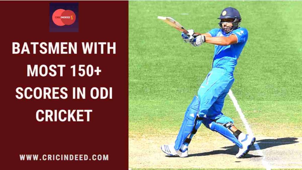 most 150s in odi