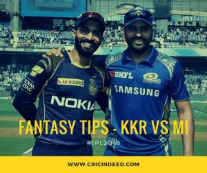 KKR vs MI Fantasy tips