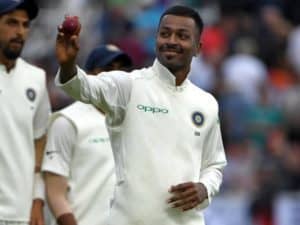 Hardik Pandya after the maiden 5-Wicket Haul