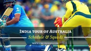 India tour of Australia 2018/19