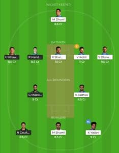 Dream11 Team for IND vs AUS 2nd ODI