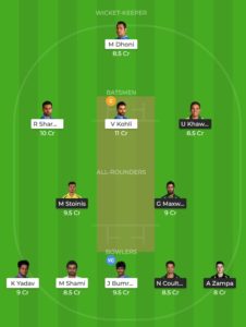 Dream11 team IND vs AUS 1st ODI