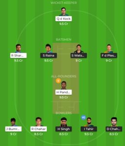 csk vs mi dream11 team and tips