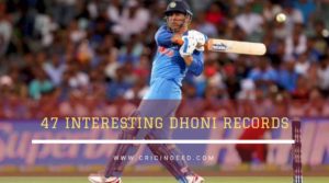 ms dhoni career stat records