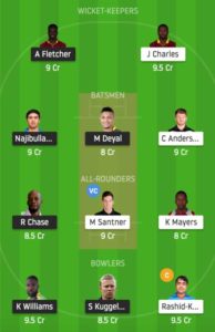 BAR vs SLZ Dream11 Team