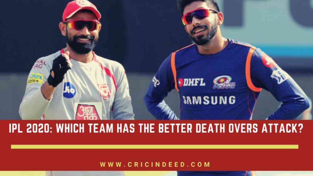 ANalysing the death overs bowling attack of IPL 2020 teams
