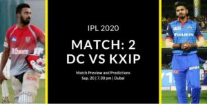 DC vs KXIP IPL 2020 Match Preview
