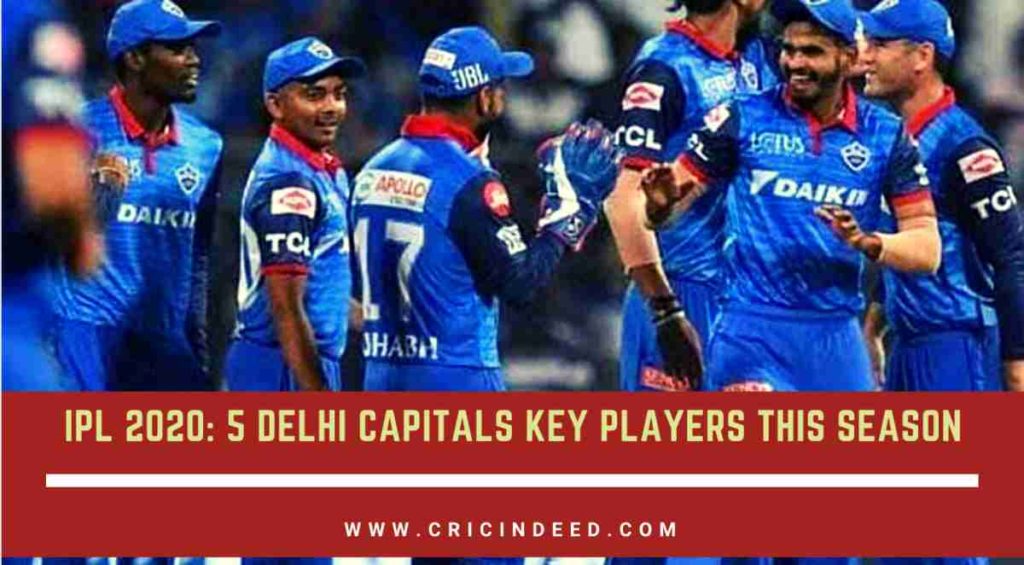 Key Players for Delhi Capitals team in IPL 2020