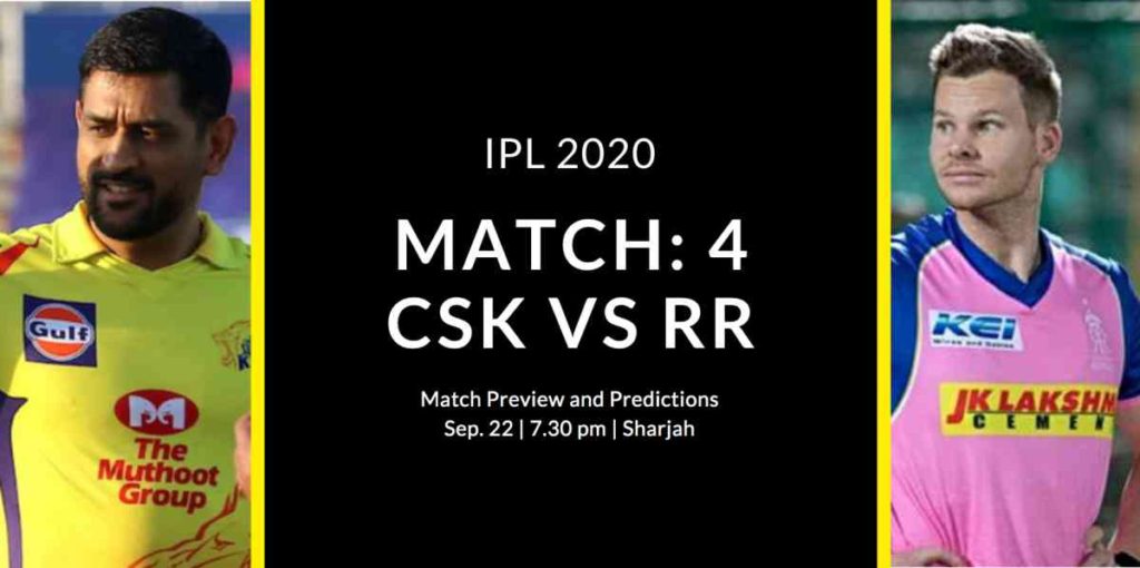 Match 4 CSK vs RR Preview