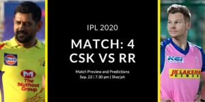 Match 4 CSK vs RR Preview