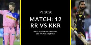 RR vs KKR Match Preview