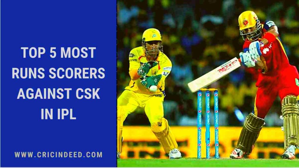 Most RUns against CSK in IPL