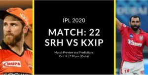 SRH vs KXIP Match Preview