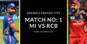 Dream11 Fantasy Tips for MI vs RCB IPL 2021