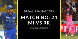 MI vs RR Dream11 Predictions