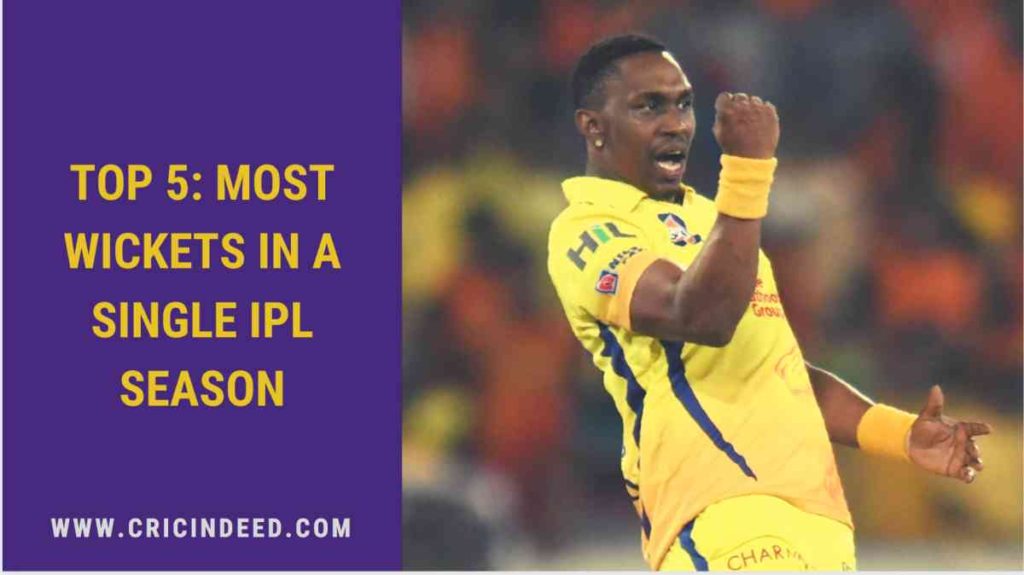 Most wickets in one season of ipl