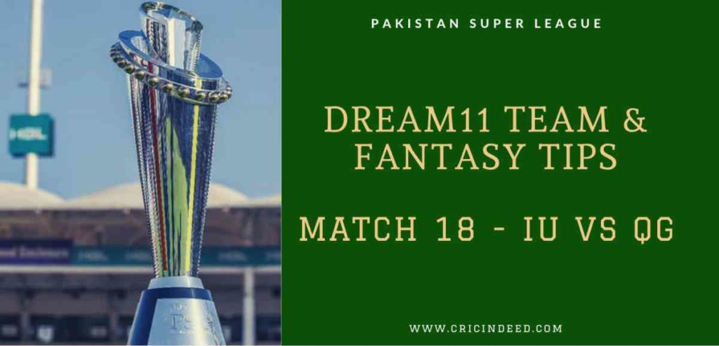 IU vs QG Dream11 Prediction