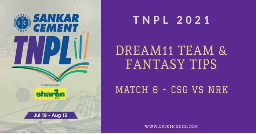 CSG vs NRK Dream11 Predictions