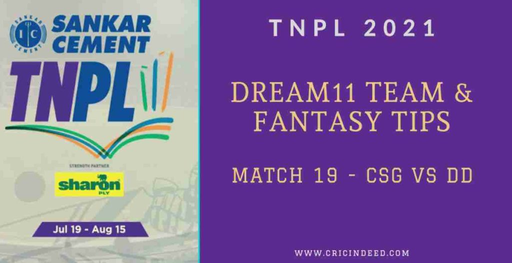 CSG vs DD Fantasy Tips