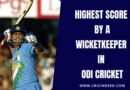 Highest Score by a Wicketkeeper in ODI Cricket