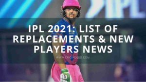 IPL 2021 second phase replacement news