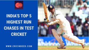 highest run chase by india in test cricket