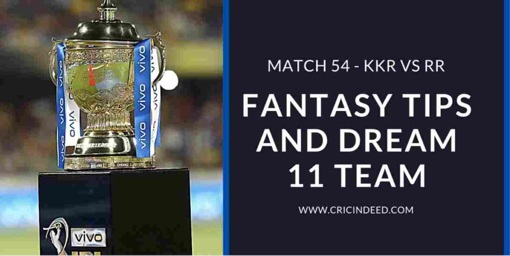 KKR vs RR Match 54 of IPL 2021