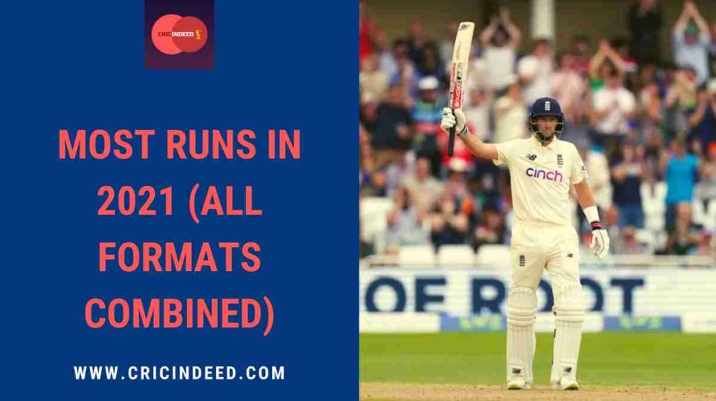 most runs in 2021 all formats combined