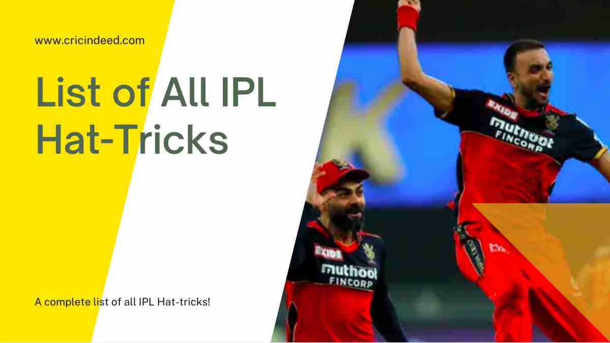 List of HatTricks in IPL CricIndeed