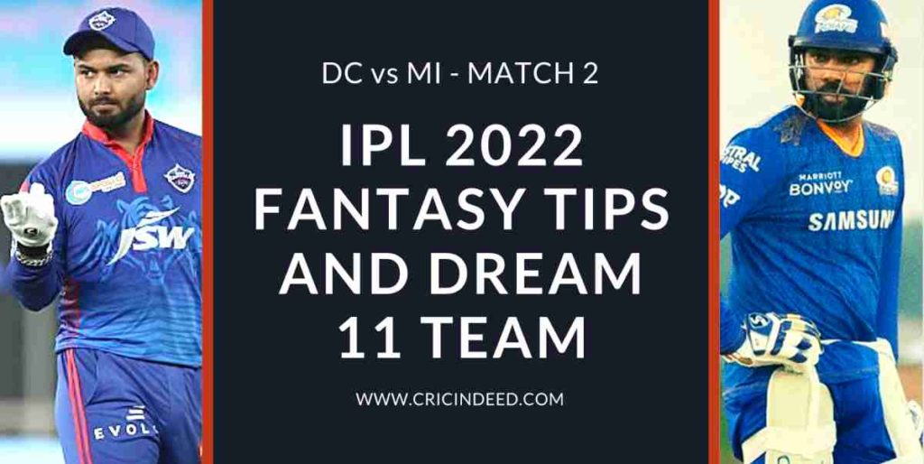 DC vs MI Dream11 Prediction