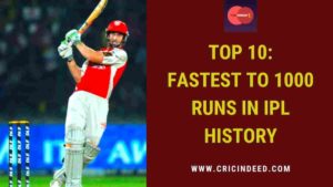 fastest to 1000 ipl runs