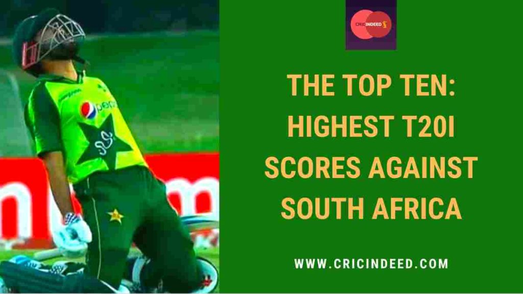 highest score vs south africa in T20s