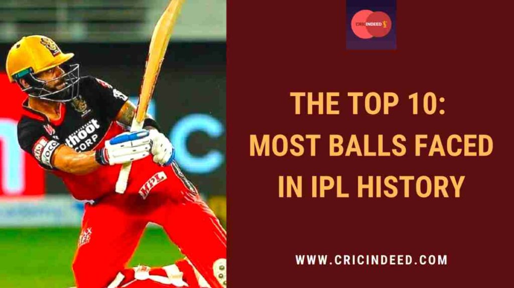most balls faced in ipl