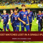 most matches lost in a single ipl season