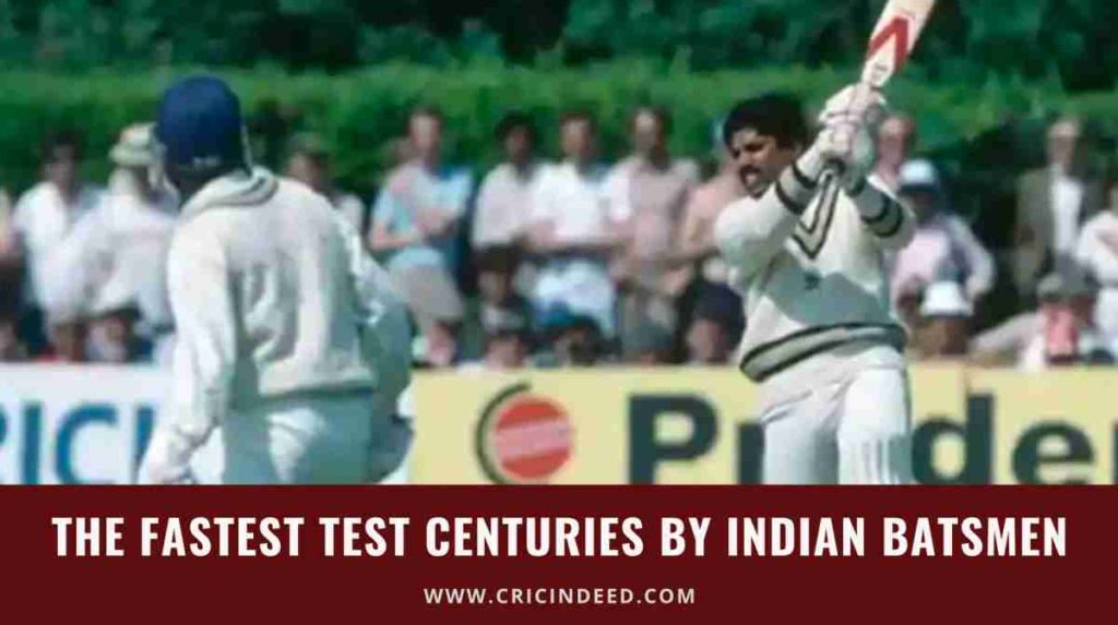 fastest indian test century