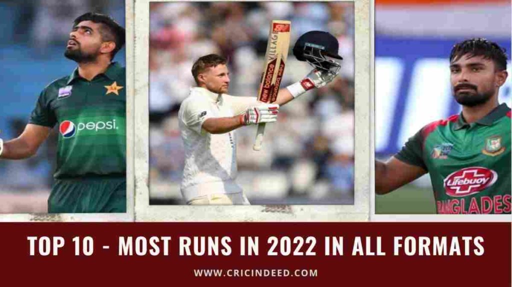most runs in 2022 all formats