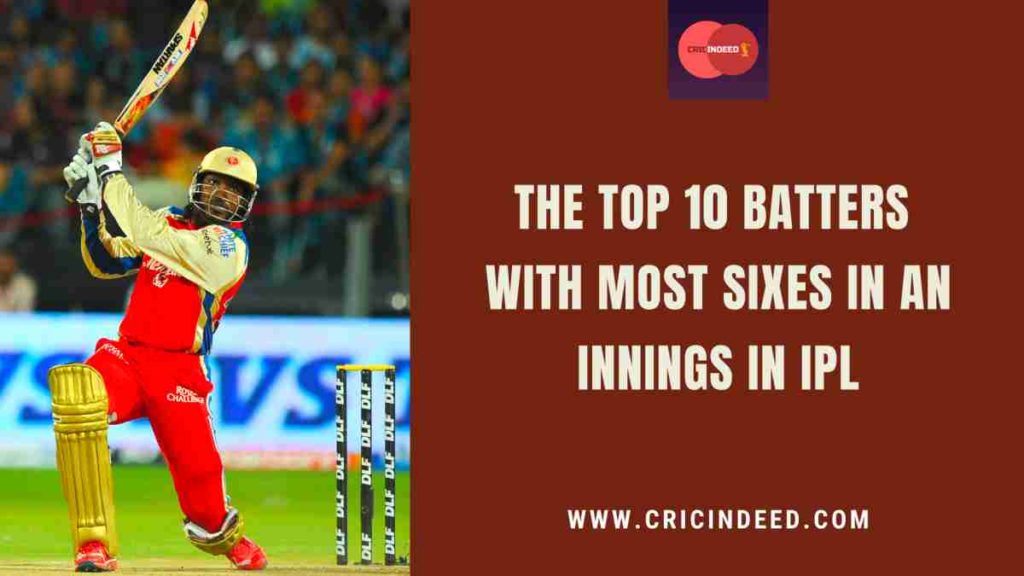 most sixes in an innings in ipl