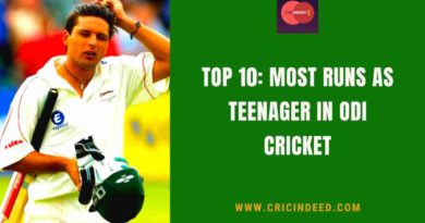 most runs as teenager in odis
