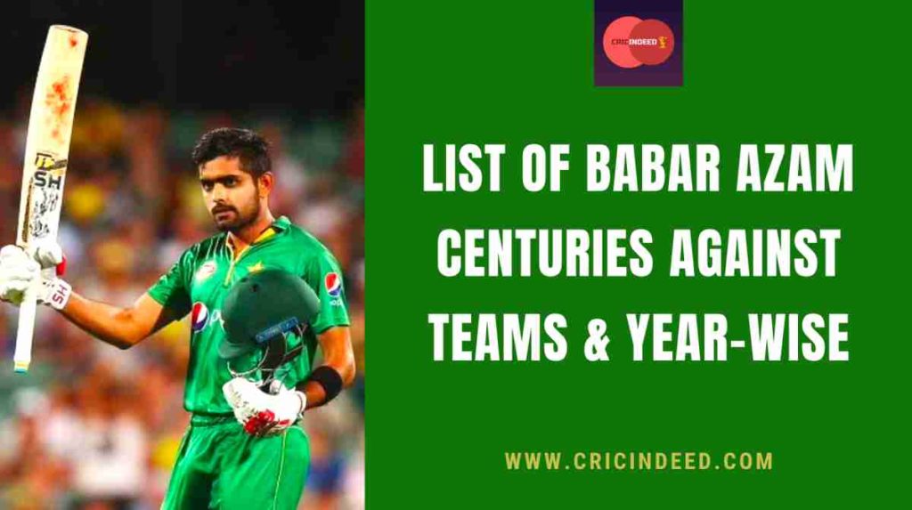 list of babar azam centuries