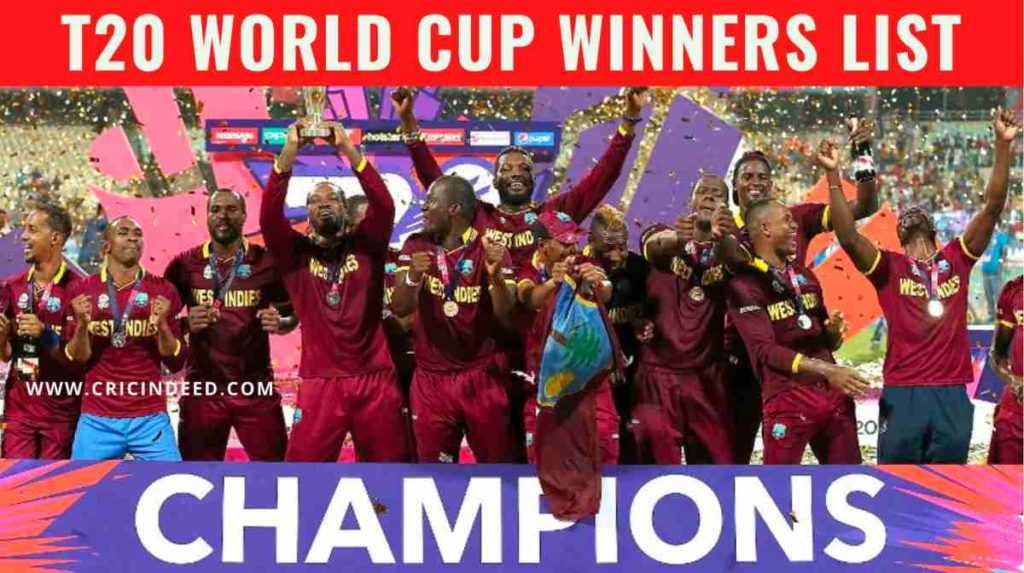 t20 world cup winners list