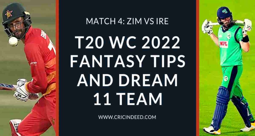 ZIM VS IRE DREAM11 PREDICTIONS