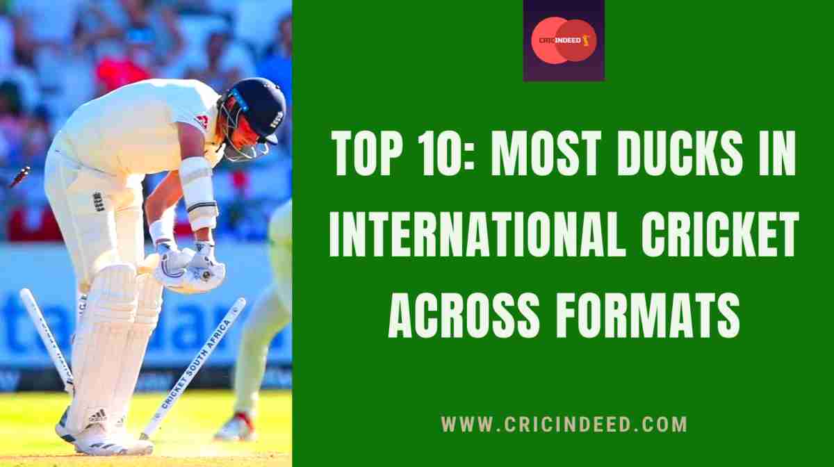 Top 10 Most Ducks across All formats in Cricket CricIndeed