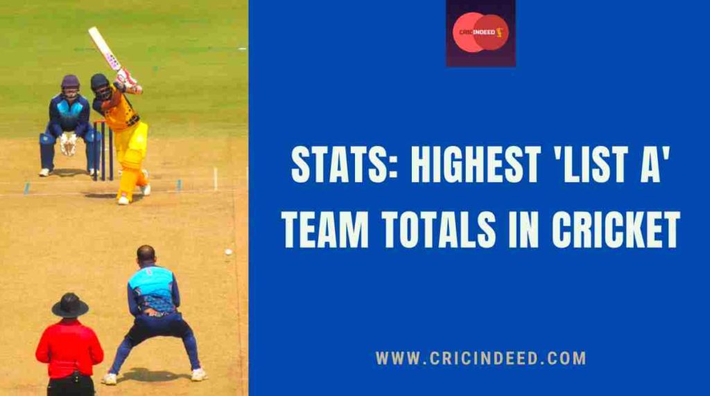 highest list a team totals