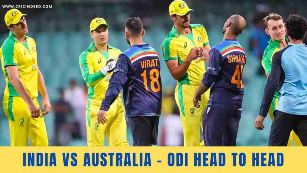ind vs aus odi head to head