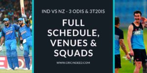 ind vs nz 2023 odi t20 series complete schedule and team squads