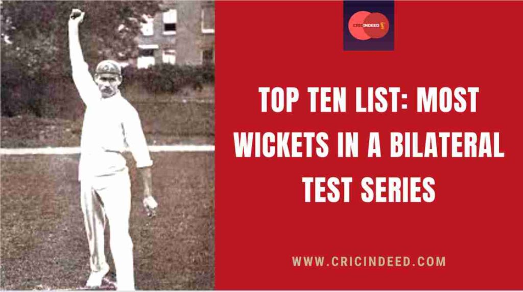 most wickets in a test series