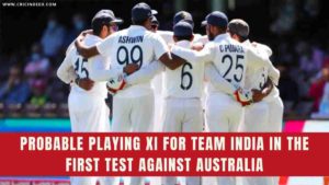 playing xi for india in the first test vs australia