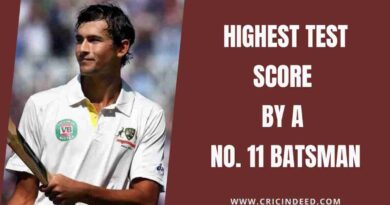 Highest Test Score by a No. 11 Batsman