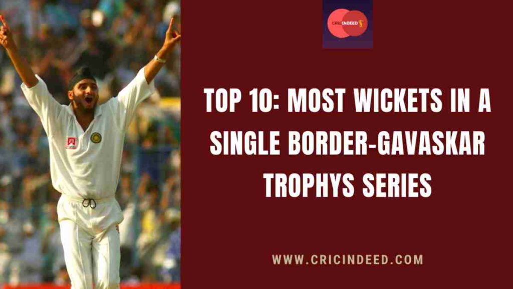 most wickets in a single bgt series